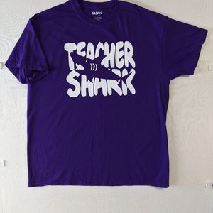 "Teacher Shark" Golden XL Tee